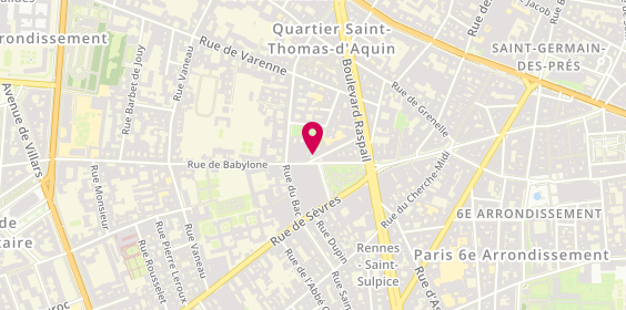 Plan de BOUHANNA Philippe, 14 Rue Chomel, 75007 Paris