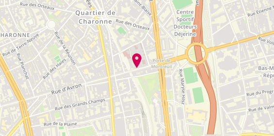 Plan de MICHELSON Xénia, 125 Rue d'Avron, 75020 Paris