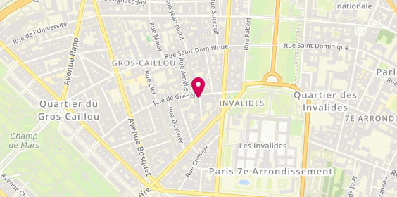 Plan de PERNIN Najia, 2 Square de la Tour Maubourg, 75007 Paris