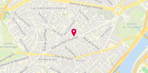 Plan de CHEVALLIER Olivier, 60 Avenue Paul Doumer, 75116 Paris