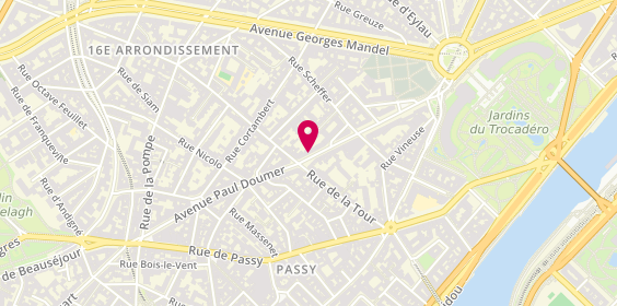 Plan de ABRAM-PROFETA Raymond, 42 Avenue Paul Doumer, 75116 Paris
