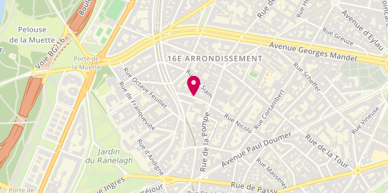 Plan de DELUBAC Daniel, 8 Rue Jean Richepin, 75116 Paris