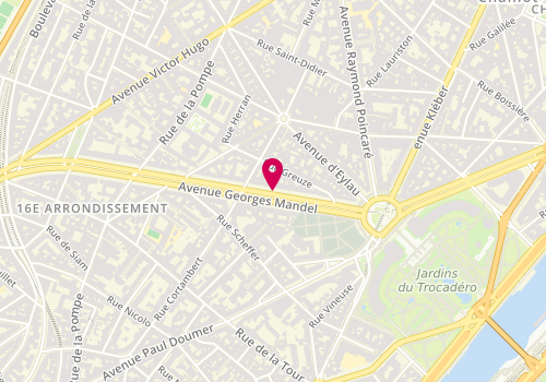 Plan de PERES Alexandre, 26 Avenue Georges Mandel, 75016 Paris
