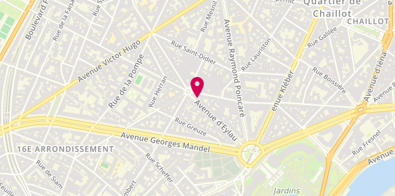 Plan de LALAU-KERALY Marc, 34 Avenue d'Eylau, 75116 Paris