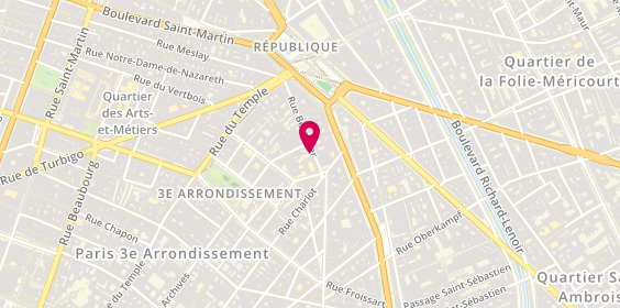 Plan de DE KERVASDOUE Anne, 5 Bis Rue Béranger, 75003 Paris