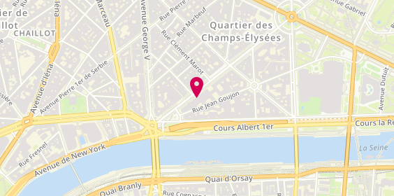 Plan de DEBACHE Claude, 12 Avenue Montaigne, 75008 Paris
