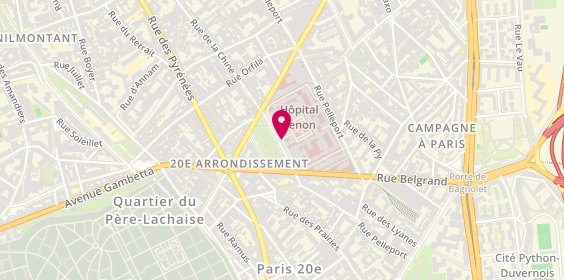 Plan de BENICHOU Jérémie, 4 Rue de la Chine, 75020 Paris