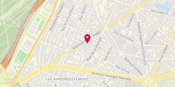 Plan de LESAVRE Magali, 4 Square Thiers, 75116 Paris