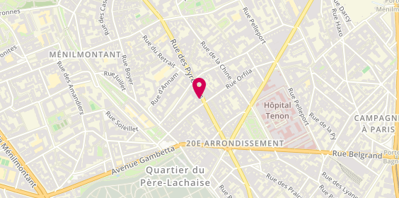 Plan de BOCCARA Victor, 259 Rue des Pyrenees, 75020 Paris