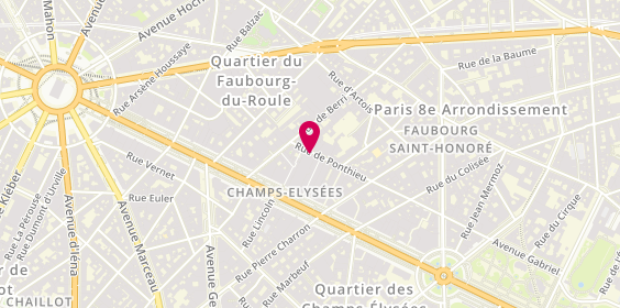 Plan de CHPINDEL-BRUNO Myriam, 59 Rue de Ponthieu, 75008 Paris