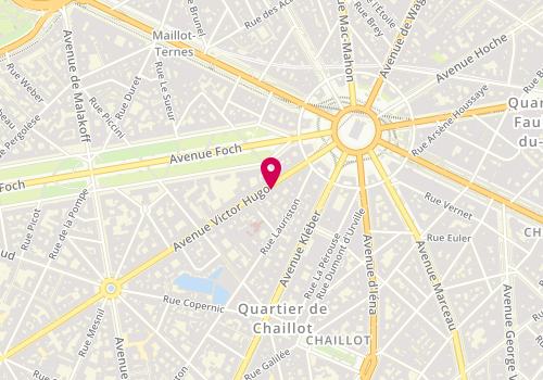 Plan de NORDMANN-AMAR Danièle, 17 Avenue Victor Hugo, 75116 Paris
