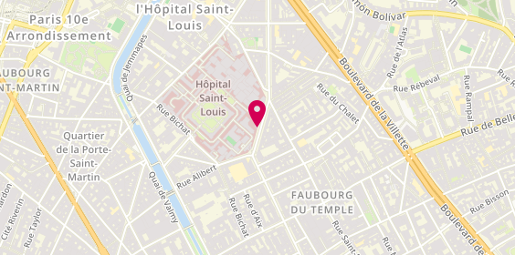 Plan de DROUIN Léonor, 1 Avenue Claude Vellefaux, 75010 Paris