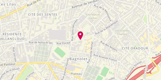 Plan de ANGELIS Vasilis, 40 Rue Floreal, 93170 Bagnolet