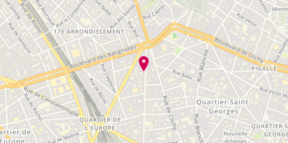 Plan de MENARD Agnès, 81 Rue d'Amsterdam, 75008 Paris