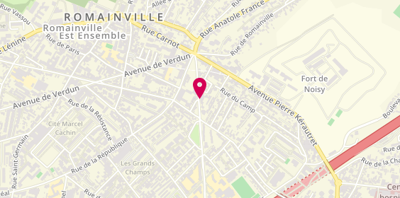 Plan de DOMINE Stéphanie, 29 Boulevard Henri Barbusse, 93230 Romainville