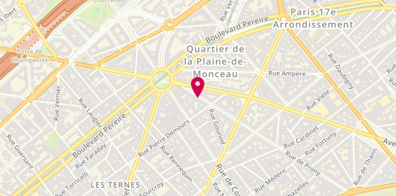 Plan de THOURY Anne, 95 Rue de Prony, 75017 Paris