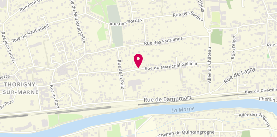 Plan de CARPENTIER Chantal, 51 Rue du Marechal Gallieni, 77400 Thorigny-sur-Marne