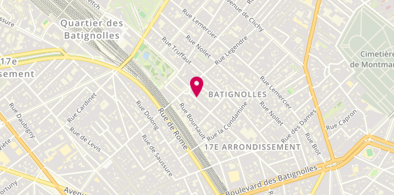 Plan de HARIF Marie, 56 Rue des Batignolles, 75017 Paris