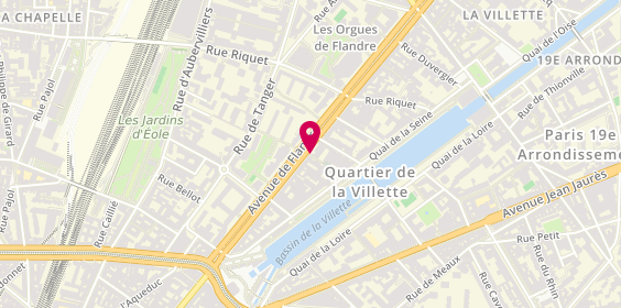 Plan de VITMAN Paule, 44 Avenue de Flandre, 75019 Paris
