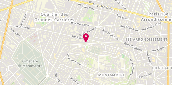 Plan de PETREQUIN Cécile, 91 Rue Caulaincourt, 75018 Paris