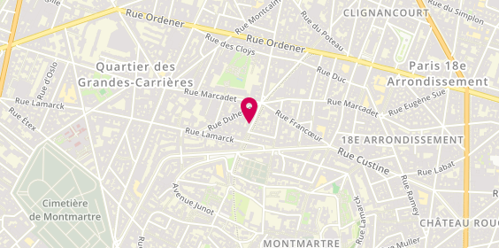 Plan de AVRIL Laurence, 17 Rue de la Fontaine du But, 75018 Paris