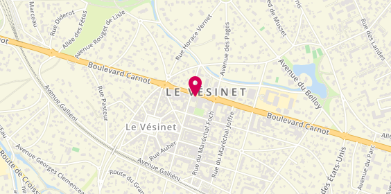 Plan de DE VAUX-BOITOUZET Véronique, 61 Boulevard Carnot, 78110 Le Vésinet