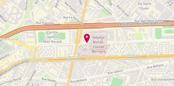 Plan de HAAB Emilie, 46 Rue Henri Huchard, 75018 Paris