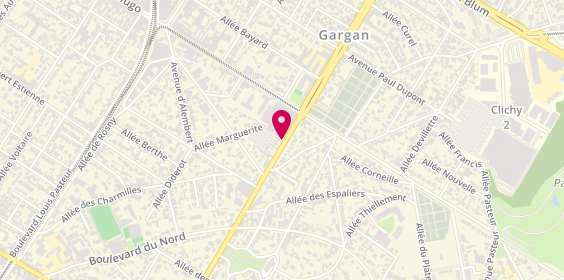 Plan de ABBAS Dina, 64 Boulevard de la Republique, 93190 Livry-Gargan