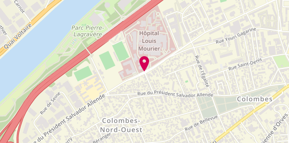 Plan de HENRIET Emmanuelle, 178 Rue des Renouilliers, 92701 Colombes