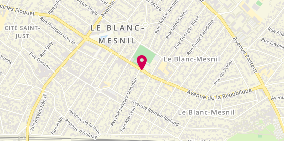 Plan de REVILLON Philippe, 66 Avenue de la Republique, 93150 Le Blanc-Mesnil