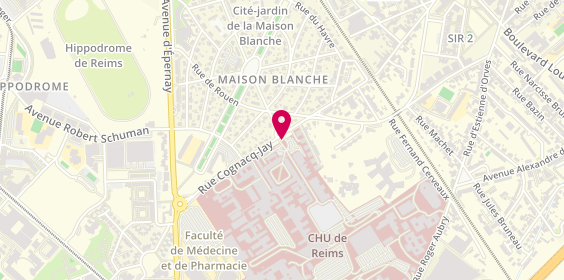 Plan de BIRENE Benjamin, 45 Rue Cognacq Jay, 51092 Reims