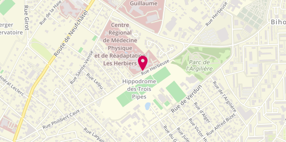 Plan de GERBRON Emilie, 113 Rue Herbeuse, 76230 Bois-Guillaume