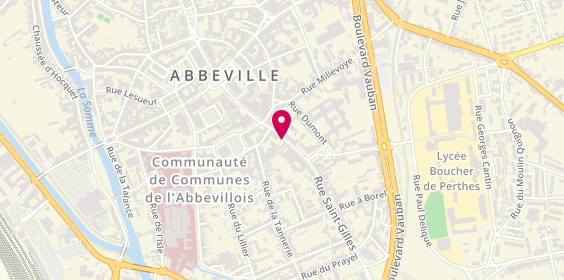 Plan de HAGNERE-SEHET Pascaline, 58 Rue du Maréchal Foch, 80100 Abbeville