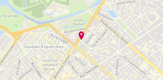 Plan de GIRAUDET Géraldine, 1 Square Rameau, 59000 Lille