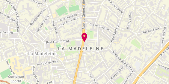 Plan de DUBREUCQ Sylvie, 170 Rue du Général de Gaulle, 59110 La Madeleine