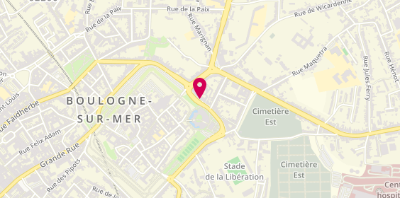 Plan de SAUTAI-MAILLE Fabienne, 9 Boulevard Antoine Eurvin, 62200 Boulogne-sur-Mer