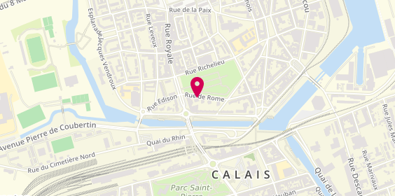 Plan de DUMONT Jean-Yves, 2 Rue de Rome, 62100 Calais